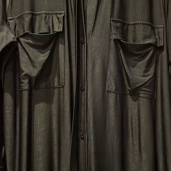 L’AGENCE Black Rivi Midi Shirt Button-down Dress - Picture 4 of 8